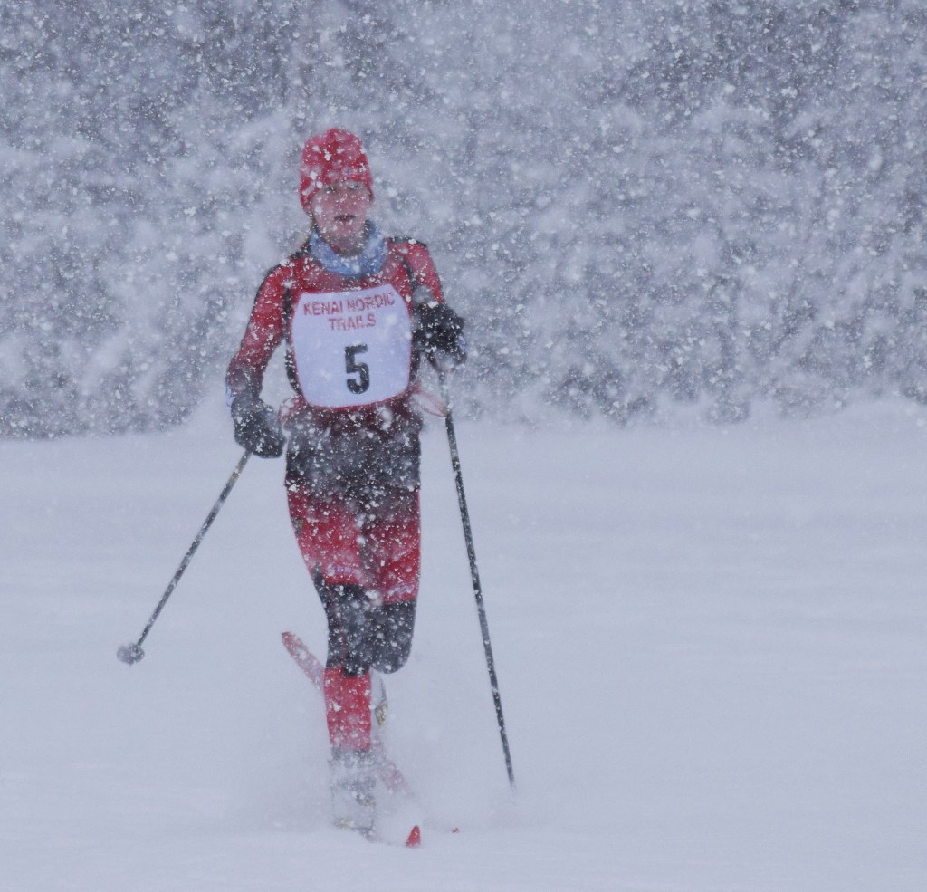 Local skiers battle blizzard at Kenai Klassic
