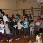 SMORE'S participants get books and t-shirts from Soldotna Rotarians.