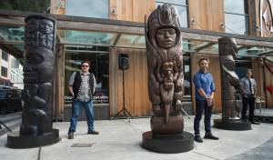 New bronze posts preserve Tlingit, Haida and Tsimshian art