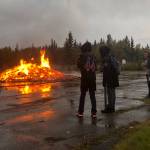 Heavy showers didnt keep students at Kenai Central High School from celebrating homecoming on Friday in Kenai. (Photo by Victoria Petersen/Peninsula Clarion)