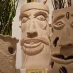 An unfinished clay pot sits on display Thursday evening at the Clay on Display exhibit at the Kenai Fine Art Center. (Photo by Joey Klecka/Peninsula Clarion)