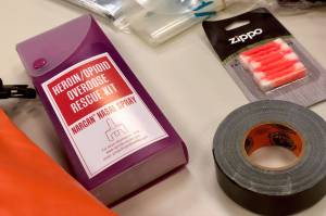 A Narcan kit can be used to reverse the effects of an opioid-related overdose, on Thursday, Oct. 18, 2018, in Kenai, AK. (Photo by Victoria Petersen/Peninsula Clarion)