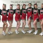 The Kenai Central cheerleading squad: Valerie Brophy, Dalaney Duck, Keelin McGraw, Karley Harden, Alissa Maw, Elisabeth Peterkin, Arielle Hamar, Rileigh Pace, Hannah Olson, Karah Huff, Dulce Santana, Emilee Braun. (Photo provided)