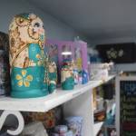 Russian decorations adorn the walls of the Piroshki Coffee and Tea Shoppe, which stands just north of Soldotna on the Kenai Spur Highway. (Photo by Joey Klecka/Peninsula Clarion)                                Russian decorations adorn the walls of Piroshkis Coffee and Tea Shoppe, which stands just north of Soldotna on the Kenai Spur Highway. (Photo by Joey Klecka/Peninsula Clarion)