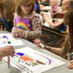 Students work with Heritage Place residents to spread Thanksgiving cheer