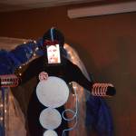 Lucas Thoning models his Anthronetic Technology at the 2018 Wearable Arts on Nov. 17, 2018, in Homer, Alaska. (Photo by Michael Armstrong/Homer News)