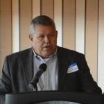Kenai Peninsula Borough Mayor Charlie Pierce speaks at the Homer Chamber of Commerce and Visitor Centers luncheon on Tuesday, May 8, 2018, at the Best Western Bidarka Inn in Homer, Alaska. (Photo by Michael Armstrong/Homer News)