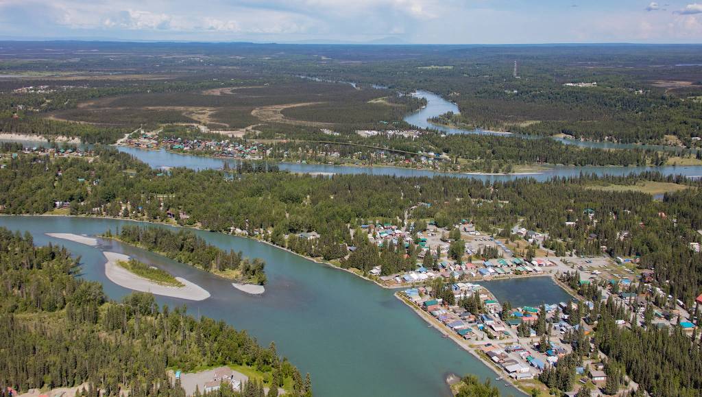 An aerial photograph from The Kenai River: An Aerial Perspective by Homer photographer Ian Reid. Reid released the book, which is available on demand, in November. (Photo courtesy Ian Reid)