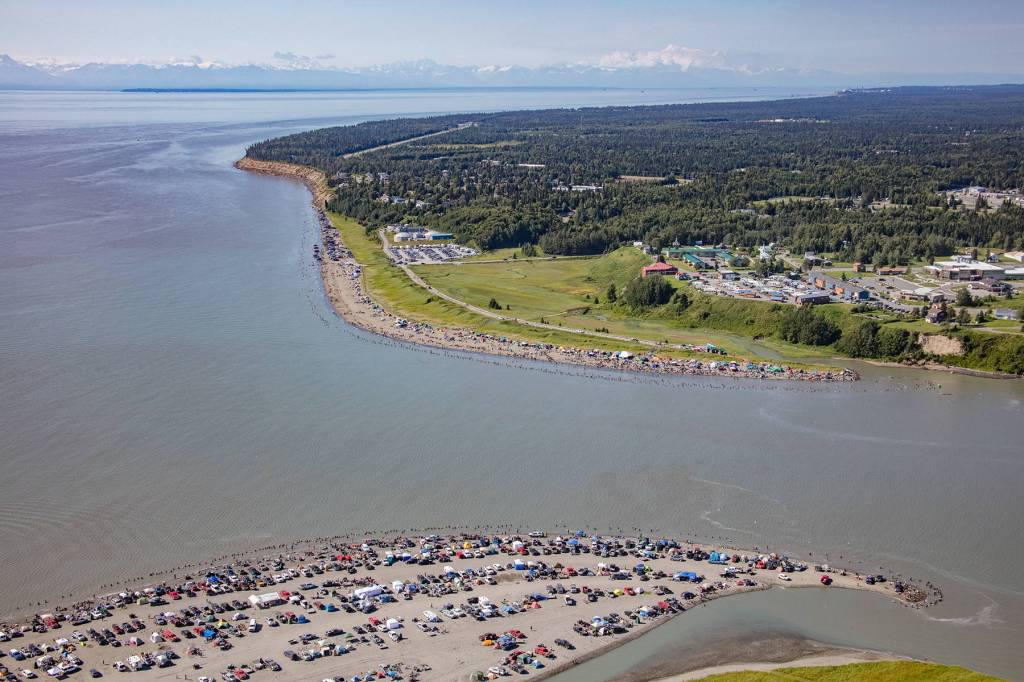 An aerial photograph from The Kenai River: An Aerial Perspective by Homer photographer Ian Reid. Reid released the book, which is available on demand, in November. (Photo courtesy Ian Reid)