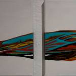 Sarah Frarys Anatomical Landscape, one of the works in Bunnell Street Arts Centers 10x10 show. (Photo by Michael Armstrong/Homer News)