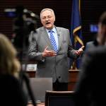Rep. Dave Talerico, R-Healy, speaks to reporters at the Capitol on Friday, Jan. 25, 2019. (Michael Penn | Juneau Empire)