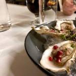 Addie Camp Train Eatery and Wine Bar strive to feature local food on their menu as much as possible, like oysters from Jacalof Bay, on Monday, Dec. 31, 2018, in Soldotna, Alaska. (Photo by Victoria Petersen/Peninsula Clarion)