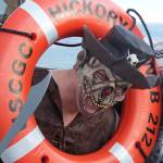 Ghoulies, goblins and monsters from the USCGC Hickory, including Colby Schlaht, left, and Jason Pratt, prepared for a hair-raising shipboard haunting in October 2012. Every year the crew of the Haunted Hickory decorates the ship for a night of good natured scary fun. (Homer News file photo)