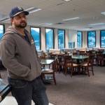 Erik Scholl, who owns cafes at the Hurff Ackerman Saunders Federal Building and the State Office Building in Juneau, talks Wednesday about having about half the patrons at the Federal Building location since the partial federal shutdown started on Saturday, Dec. 22, 2018. (Michael Penn/Juneau Empire)