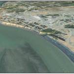 This computer-generated graphic, included in a U.S Army Corps of Engineers report on the Kenai bluff erosion mitigation project, illustrates the Army Corps preferred plan to create a rock berm at the base of the bluff, allowing it naturally shift to a stable slope in the next 3 to 15 years, according to the Corps projection.