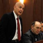 Non partisan Rep. Dan Ortiz of Ketchikan speaks in favor of Rep. Gary Knopps nomination as Speaker of the House, Tuesday. (Alex McCarthy | Juneau Empire)