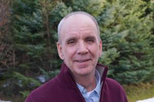 Jeff Hayden poses at the Homer News on Feb. 12, 2019, in Homer, Alaska. Hayden has been named publisher of the Kenai Peninsula Clarion and the Homer News. (Photo by Michael Armstrong/Homer News)