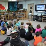 Dr. Kristin Mitchell presenting to students at Kaleidoscope School of Arts and Sciences. (Photos courtesy of Debbie Boyle/Kaleidoscope School of Arts and Sciences)