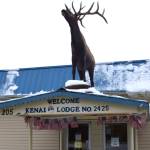 The entrance to the Kenai Elks Lodge as seen on March 5, 2019. (Photo by Brian Mazurek/Peninsula Clarion)