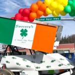 Sweeneys hosted Soldotnas 28th annual St. Patricks Day parade on Sunday, March 17, 2019, in Soldotna, Alaska. (Photo by Victoria Petersen/Peninsula Clarion)