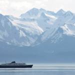 In this May 2008 photo, the ferry Malaspina heads up Lynn Canal toward Haines and Skagway, Alaska, from Juneau. (Michael Penn | Juneau Empire File)