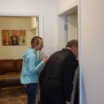 Jennifer Waller gives a tour of Freedom Houses mens residence during its grand opening in Soldotna, Alaska, on March 24, 2019. (Photo by Brian Mazurek/Peninsula Clarion)