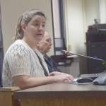 Rebecca Carnell, Director of Nursing and Clinical Services at 1st Choice Home Health Care, gives a presentation to the Kenai Peninsula Borough Assembly at the Borough Assembly Chambers on Tuesday in Soldotna. (Photo by Brian Mazurek/Peninsula Clarion)