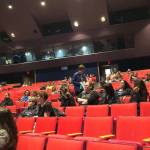 Community members, parents, staff and students concerned about the Kenai Peninsula Borough School Districts potential plan to consolidate Soldotna High School and Soldotna Prep School gather in the Soldotna High School Auditorium to get more information about how that consolidation would affect them, Thursday, April 11, 2019, in Soldotna, Alaska. (Photo by Victoria Petersen/Peninsula Clarion)