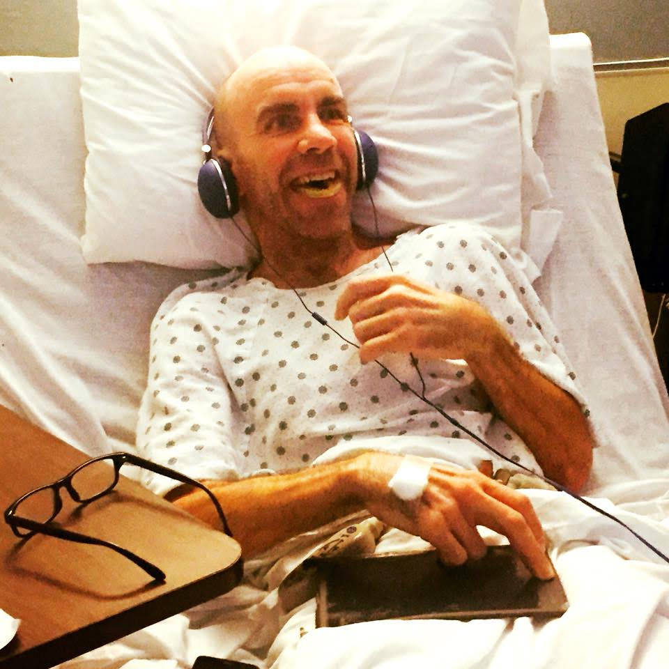 Bernie Dalton listens to Connection by Bernie and the Believers for the first time in February 2018. (Photo courtesy of Essence Goldman)