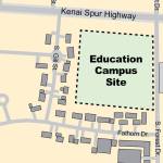 The Kenaitze Indian Tribe will construct an educational facility at the southwest corner of the Kenai Spur Highway and South Forest Drive in Kenai. (Map courtesy Kenaitze Indian Tribe)