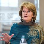 In this Feb. 18, 2019 photo, U.S. Sen. Lisa Murkowski, R-Alaska, speaks during an interview at the Juneau Empire. (Michael Penn | Juneau Empire File)