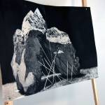 The work of Anchorage artist Jonathan Green is on display at the Kenai Fine Art Center in Kenai, Alaska, on Monday, April 29, 2019. (Photo by Brian Mazurek/Peninsula Clarion)