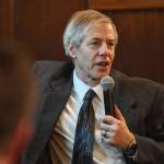 Rep. Matt Claman, D-Anchorage, speaks about the House passing a crime bill during a press conference at the Capitol on Wednesday, May 8, 2019. (Michael Penn | Juneau Empire)