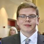 Derek Brown graduated from the IDEA Homeschool program, Saturday, May 18, 2019, in Kenai, Alaska. (Photo by Victoria Petersen/Peninsula Clarion)
