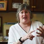 Sara Hannan, D-Juneau, speaks about the Houses work on the crime bill at the canyon Monday, May 20, 2019. (Michael Penn | Juneau Empire)