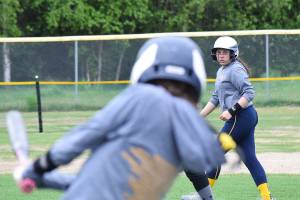 Homer splits 1st day of state softball