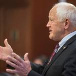Sen. Chris Birch, R-Anchorage, speaks in favor of a resolution to have a combined House/Senate committee to study a Permanent Fund Dividend solution at the Capitol on Monday, June 10, 2019. (Michael Penn | Juneau Empire)
