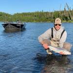 An angler shows off his early run sockeye on the Kenai River in June 2019 near Kenai, Alaska. (Photo submitted by Jason Foster)