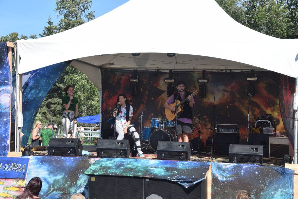 Lily Fangz performs at Salmonfest 2019 in Ninilchik, Alaska on August 2, 2019. (Photo by Brian Mazurek/Peninsula Clarion)