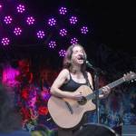 Ani DiFranco performs as the headliner at Salmonfest on Friday, Aug. 2, 2019 in Ninilchik, Alaska. (Photo by Megan Pacer/Homer News)