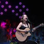 Ani DiFranco performs as the headliner at Salmonfest on Friday, Aug. 2, 2019 in Ninilchik, Alaska. (Photo by Megan Pacer/Homer News)