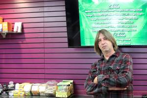 Alaska marijuana grower Dane Wyrick poses for photos at his Danish Gardens cultivation and retail location in Anchorage, Alaska, Monday, Aug. 26, 2019. Wyrick said the future of his business is hazy, in part because of the tax the state of Alaska places on cultivators, which bear the burden of the taxation in the market. (AP Photo/Mark Thiessen)