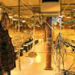 Alaska marijuana grower Dane Wyrick poses for photos at his Danish Gardens cultivation and retail location in Anchorage, Alaska, Monday, Aug. 26, 2019. Wyrick said the future of his business is hazy, in part because of the tax the state of Alaska places on cultivators, which bear the burden of the taxation in the market. (AP Photo/Mark Thiessen)