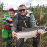 Kenai Chamber of Commerce                                 Participants in the Silver Salmon Derby flaunt their catch. The derby begins this weekend and will continue to Sept. 22.