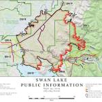 A map of the Swan Lake Fire as of Thursday, Sept. 19, 2019, on the Kenai Peninsula, Alaska. (Courtesy of Northern Rockies Incident Management Team)