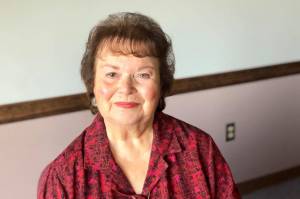 Susan Lockwood, a retired teacher, is running for the Kalifornsky seat on the Kenai Peninsula Borough School District Board of Education, Wednesday, Sept. 18, 2019, in Kenai, Alaska. (Photo by Victoria Petersen/Peninsula Clarion)