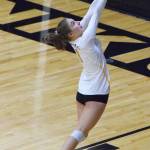 Nikiskis America Jeffreys saves a loose ball Friday, Sept. 27, 2019, against ACS at Nikiski High School. (Photo by Joey Klecka/Peninsula Clarion)