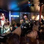 Photos by Joey Klecka / Peninsula Clarion                                Stand-up comedian Fred Koski performs his act Friday during Comedy at The Catch at The Catch restaurant in Soldotna.