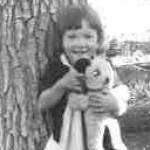 Grannie Annies sister, Ginger, can be seen holding her teddybear in this photo taken in June, 1945. (Photo courtesy Ann Berg)