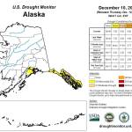 The U.S. Drought Monitor conditions for Alaska can be seen in this Dec. 10, 2019 map. (Image courtesy U.S. Drought Monitor)